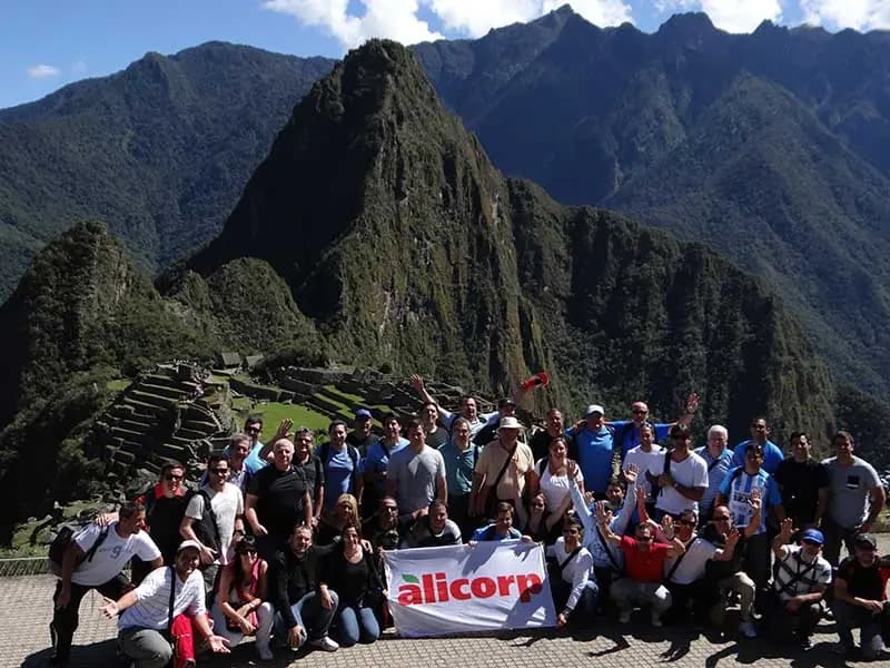 Grupo de incentivo de Alicorp en Machu Picchu
